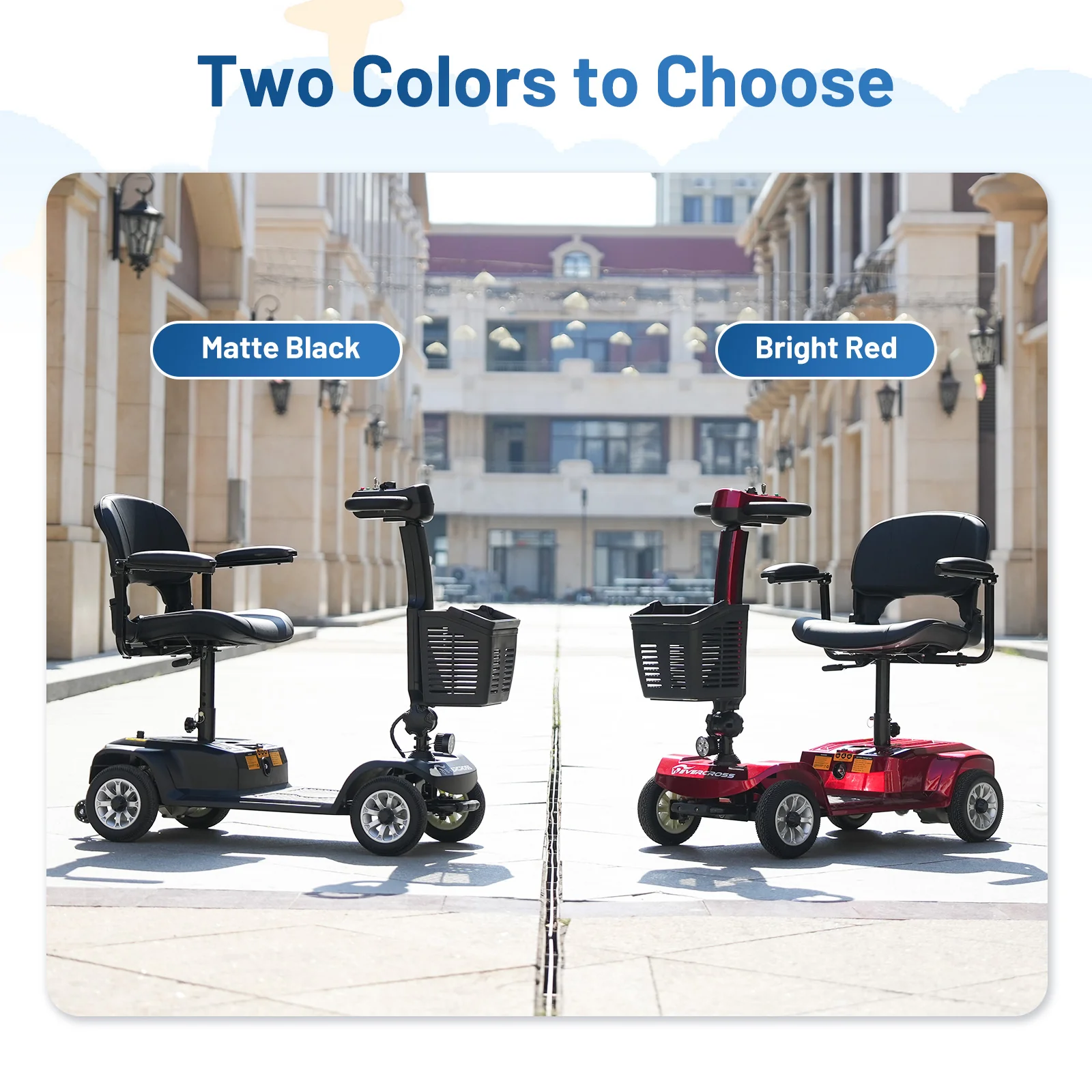 EVERCROSS L6 4-Wheel Foldable Electric Mobility Scooter - Image 4