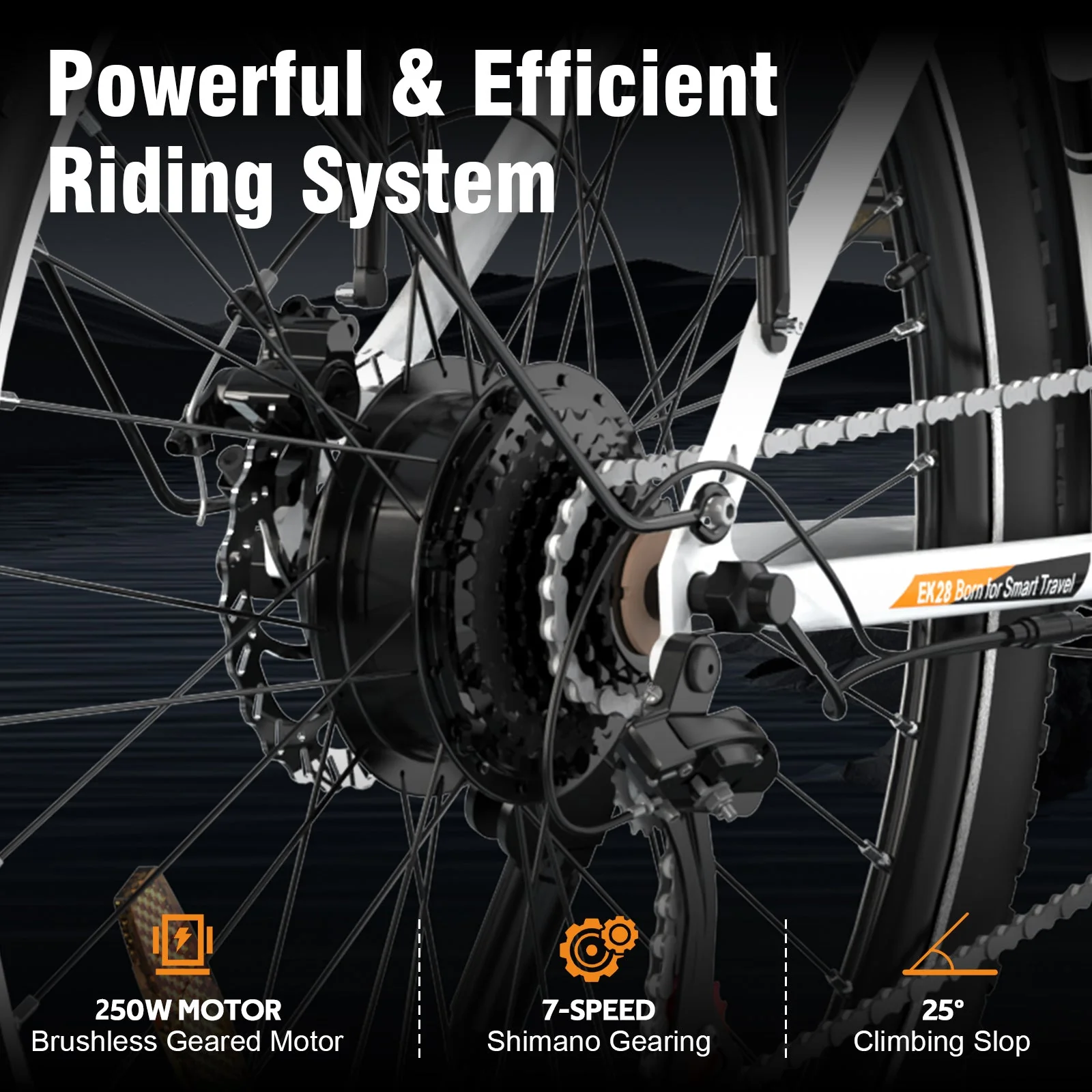 EVERCROSS 28 28-inch Tire Electric Bicycle-APP - Image 10