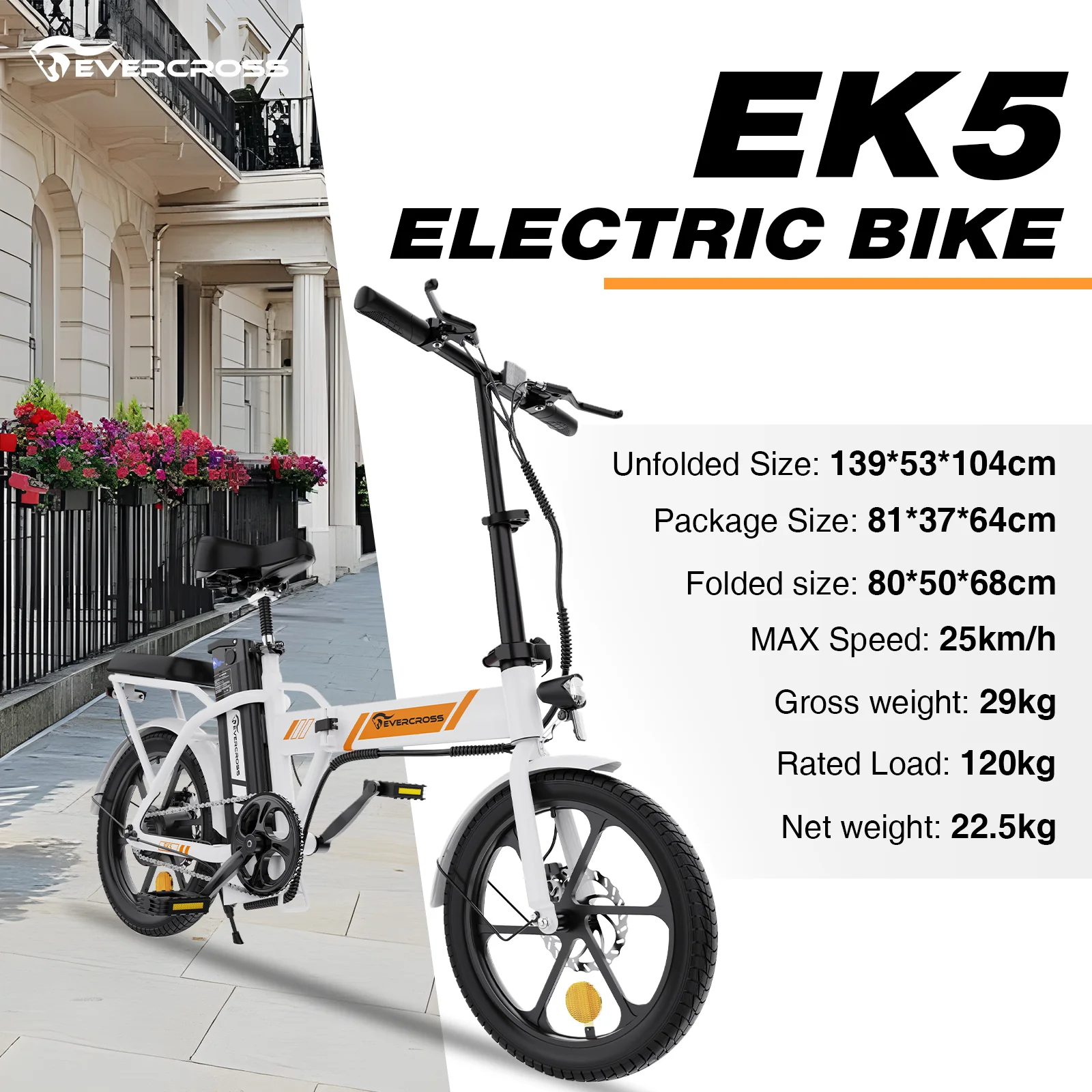 Evercross EK5S Foldable Electric Bike - Image 5