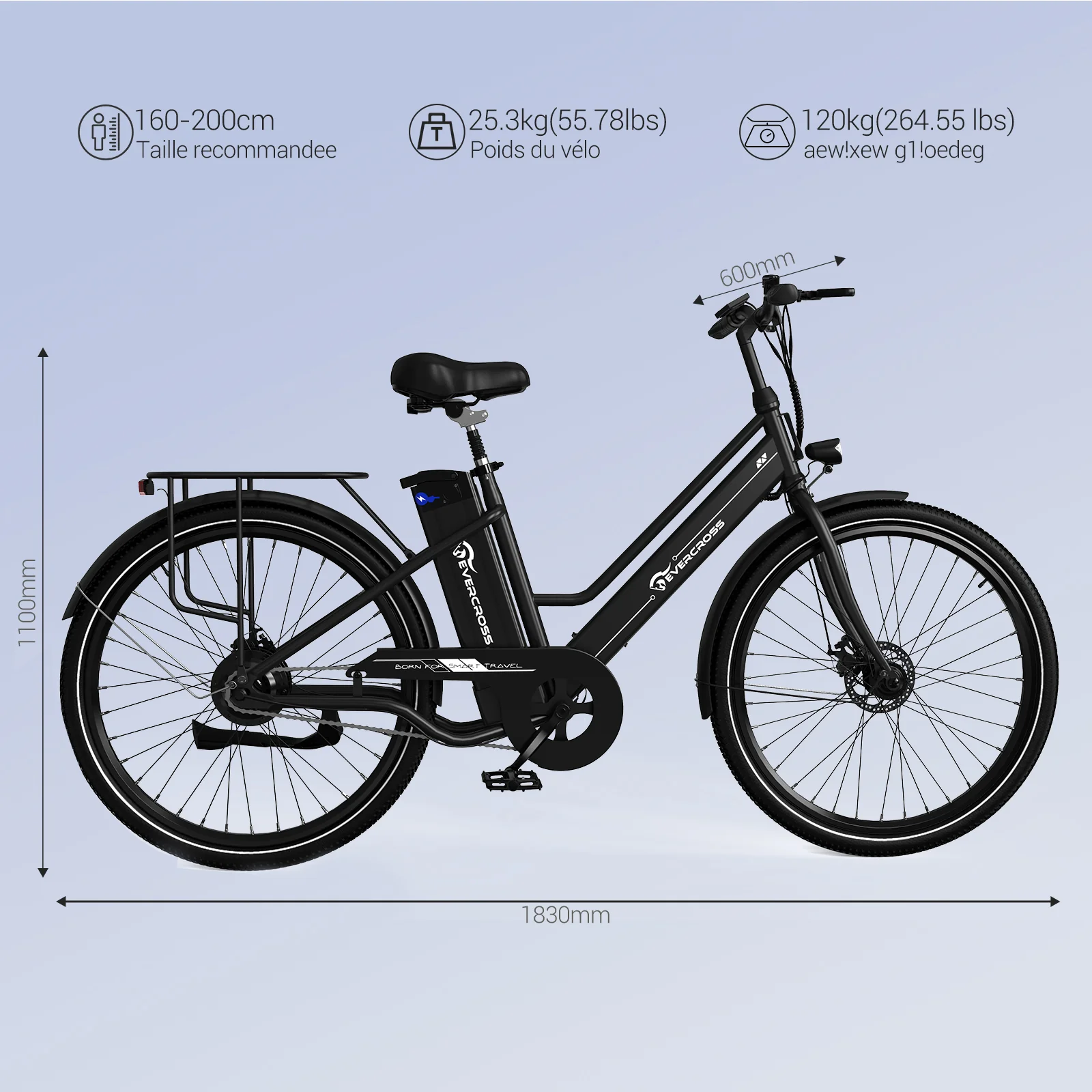 EVERCROSS EK8 Electric Bike-APP - Image 8
