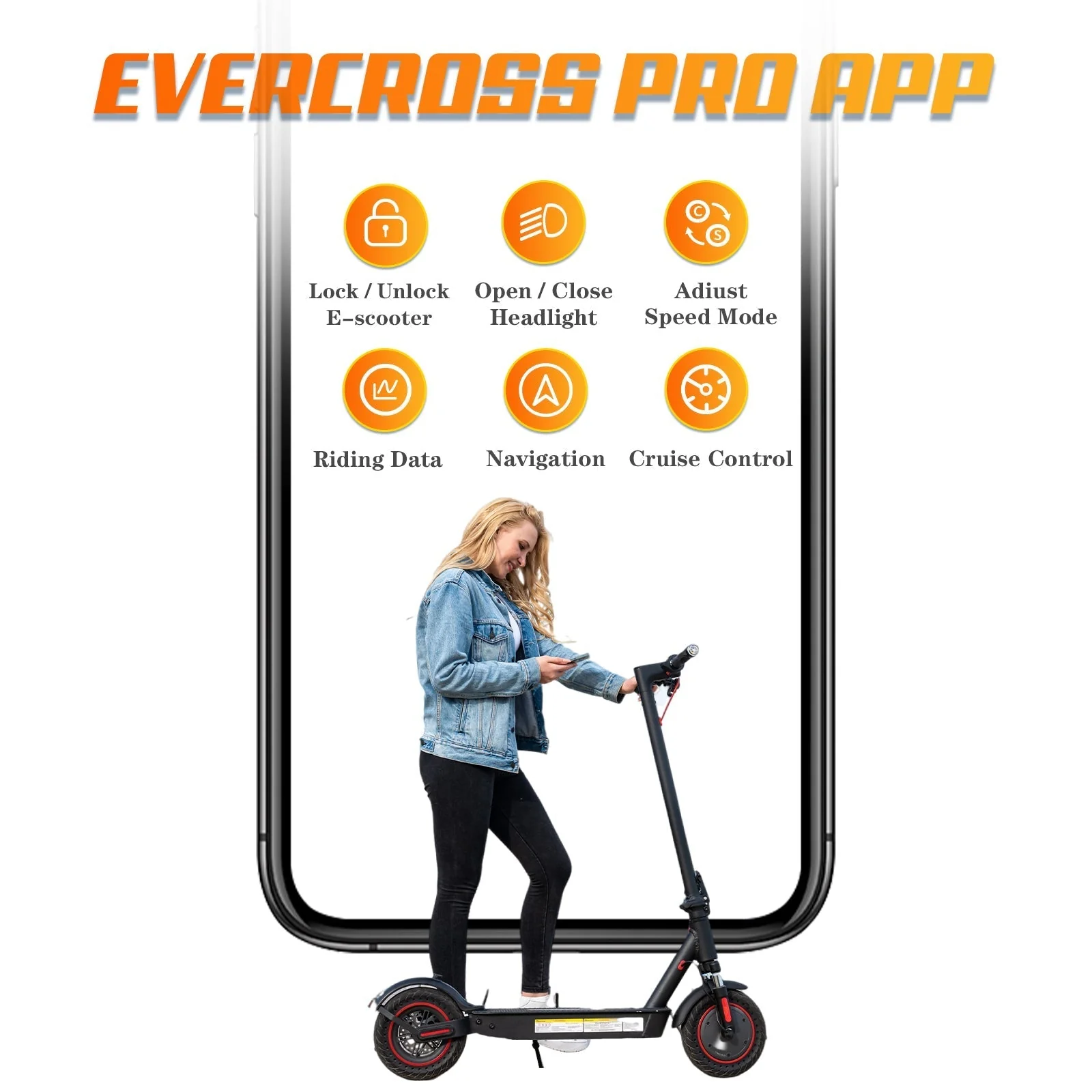 EVERCROSS EV10K PRO Electric Scooter - Image 12