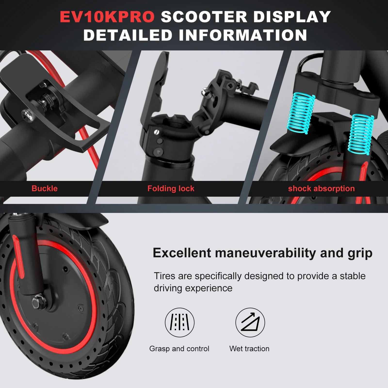 EVERCROSS EV10K PRO Electric Scooter - Image 8