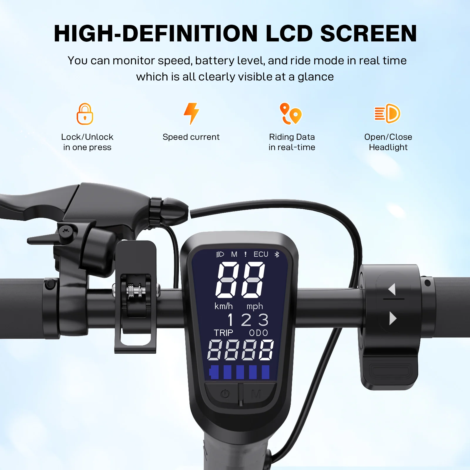 EVERCROSS EV10S MAX Electric Scooter-25km/h - Image 6