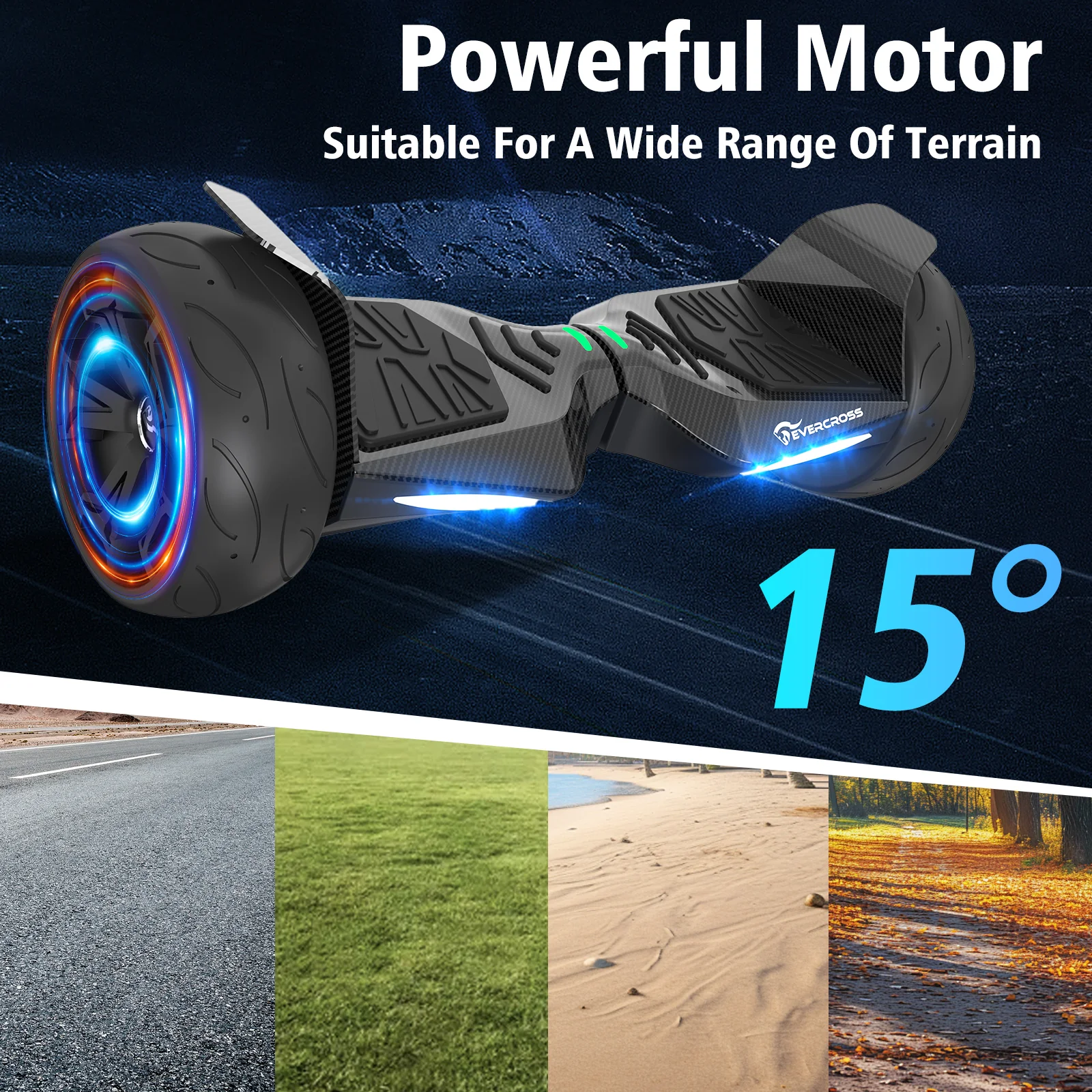 EVERCROSS EV5 8.5” Off-Road Hoverboard, All-Terrain Hoverboard - Image 6