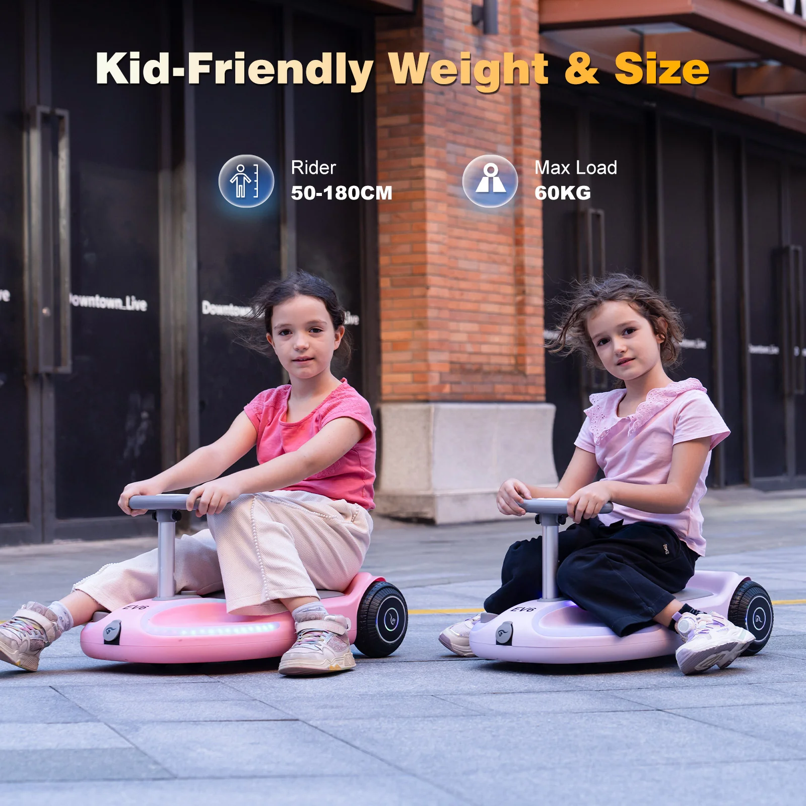 EVERCROSS EV6 Kids Electric Car, 4-in-1 Scooter and Rocker - Image 12