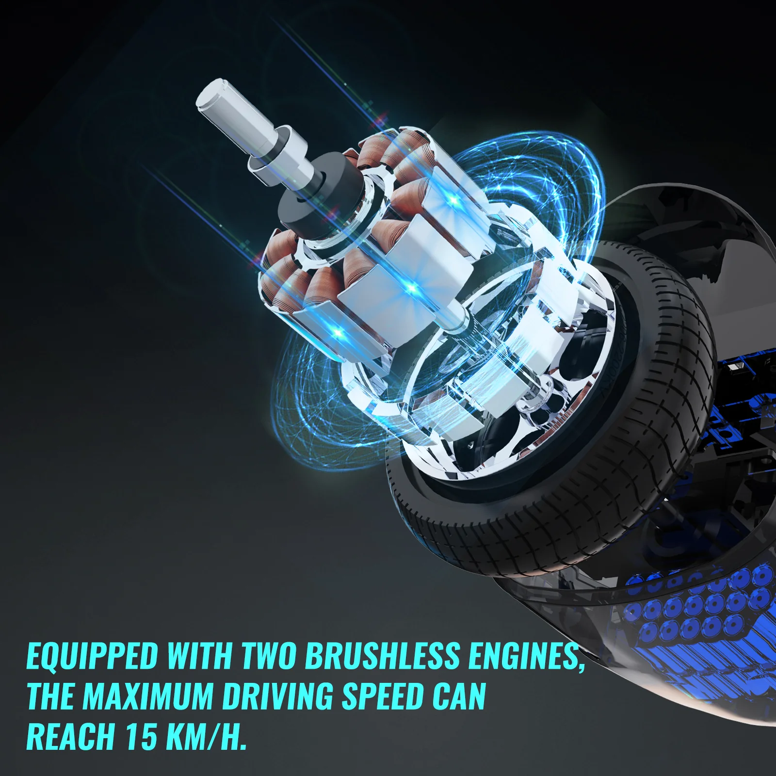 EVERCOSS EV2 Hoverboard, 6.5 Pulgadas Hoverboard Automatic Balancing with Bluetooth - Image 5