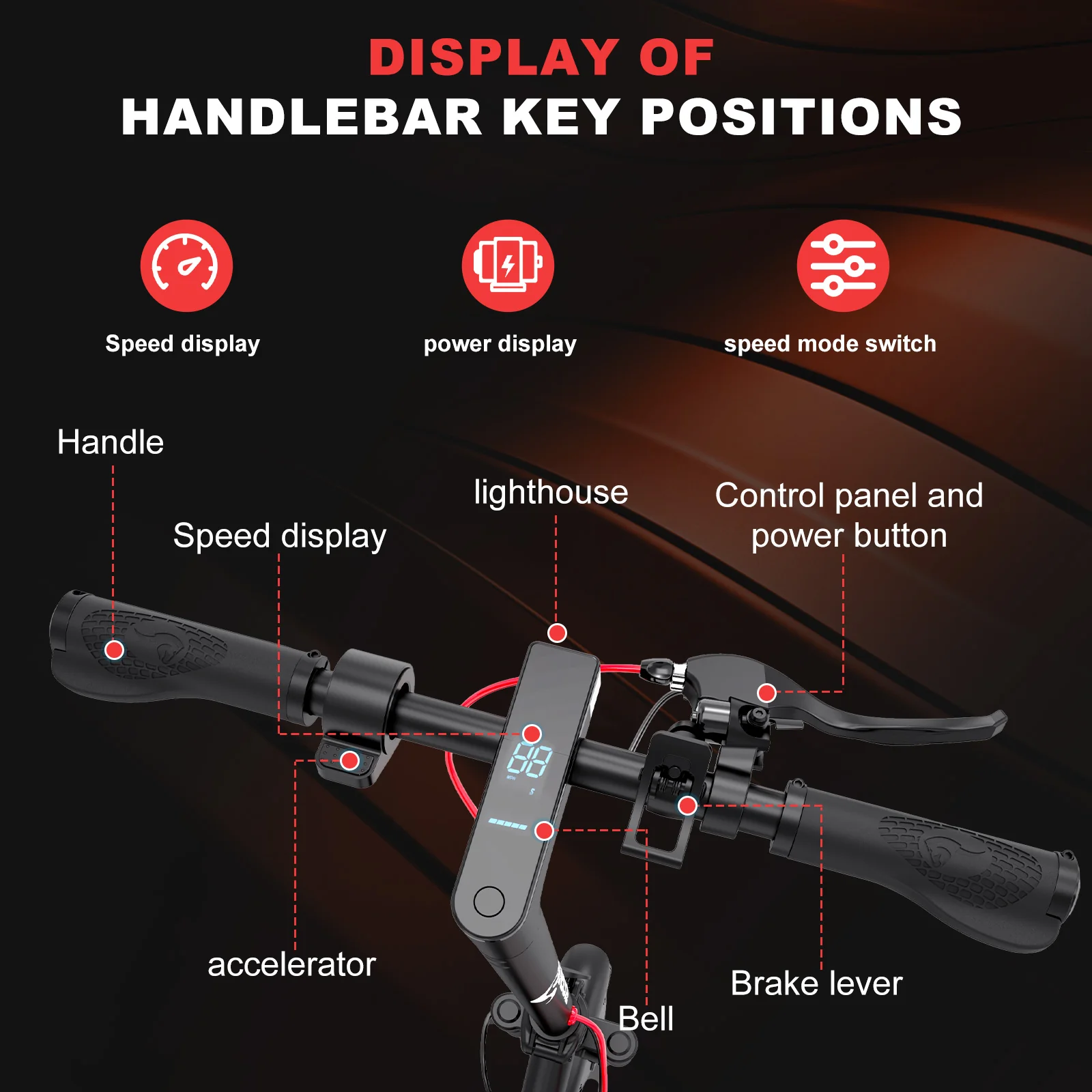 EVERCROSS TECH EV85F Electric Scooter - Image 4