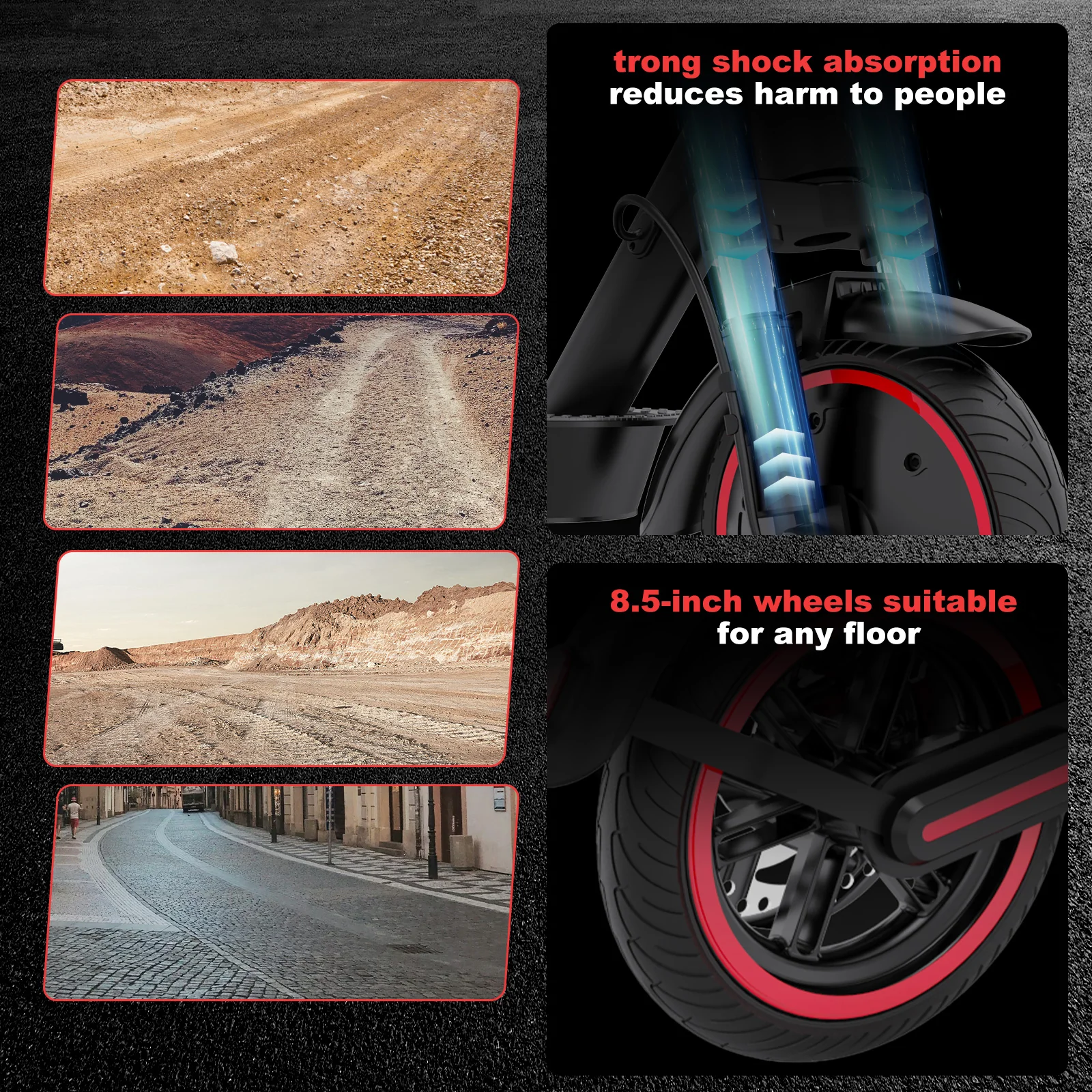 EVERCROSS TECH EV85F Electric Scooter - Image 9