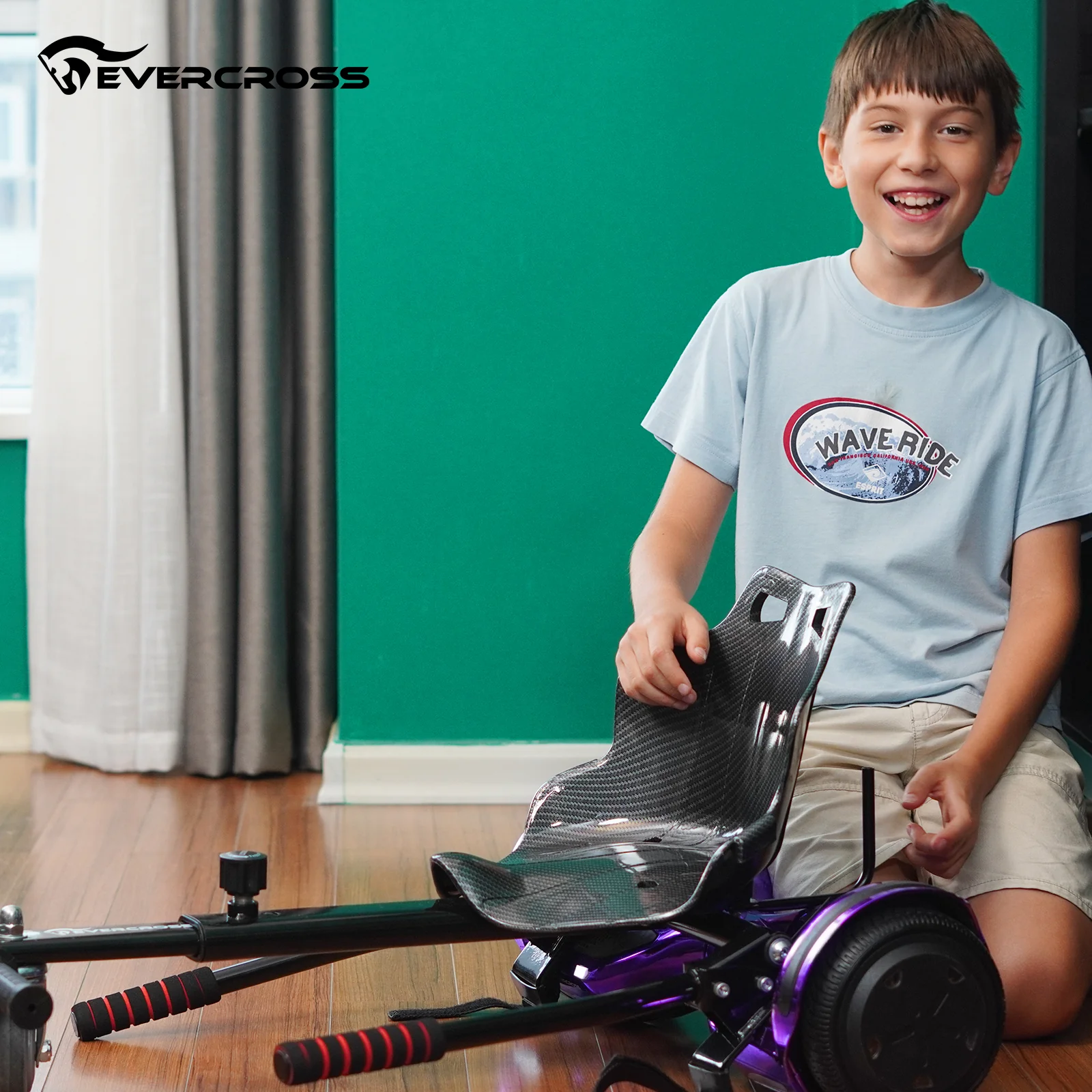 EVERCROSS XP10 Hoverboard, 6.5 Inch Self Balancing Scooter with Seat - Image 10