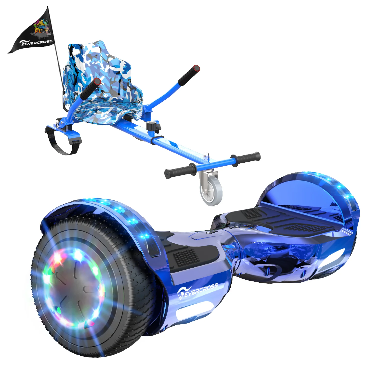 EVERCROSS XP10 Hoverboard, 6.5 Inch Self Balancing Scooter with Seat - Image 4